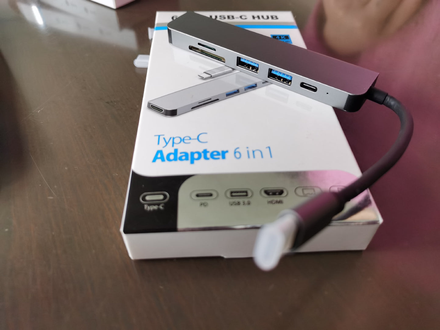 Type-C Dock 4k HD 6 in 1
