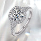 Silver Ring Inlaid Luxury Wedding Ring