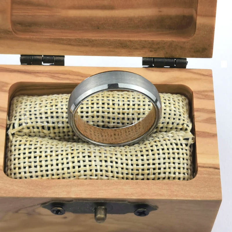 Men Tungsten Carbide Engagement Ring