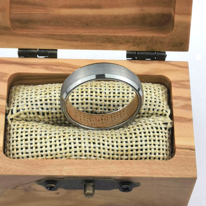 Men Tungsten Carbide Engagement Ring