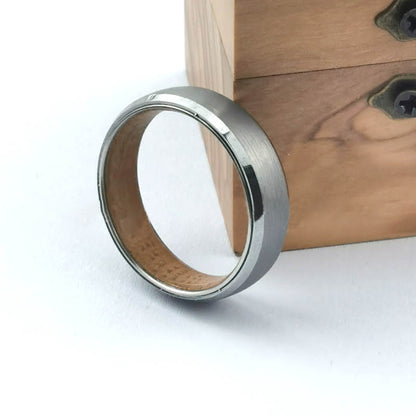 Men Tungsten Carbide Engagement Ring